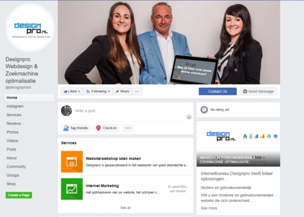 Facebook account Profecta Solutions