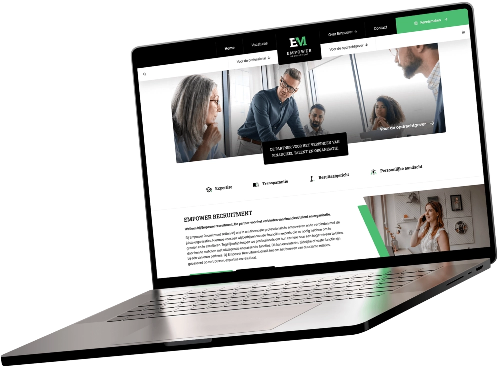 EMPower website laptop EMPower website laptop