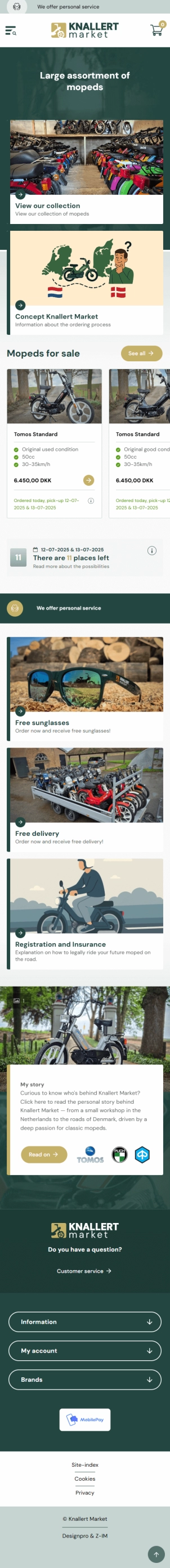 Knallert Market Mobiele website Knallert Market Mobiele website