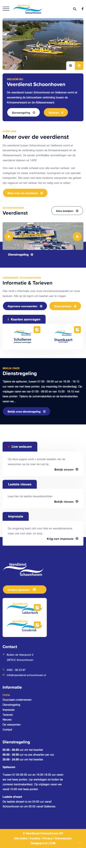 Veerdienst Schoonhoven mobiele website Veerdienst Schoonhoven mobiele website